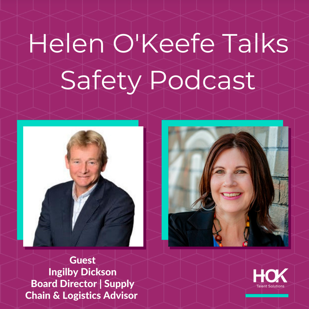Helen O'Keefe talks safety and career with board member and supply chain and logistics advisor, Ingilby Dickson.